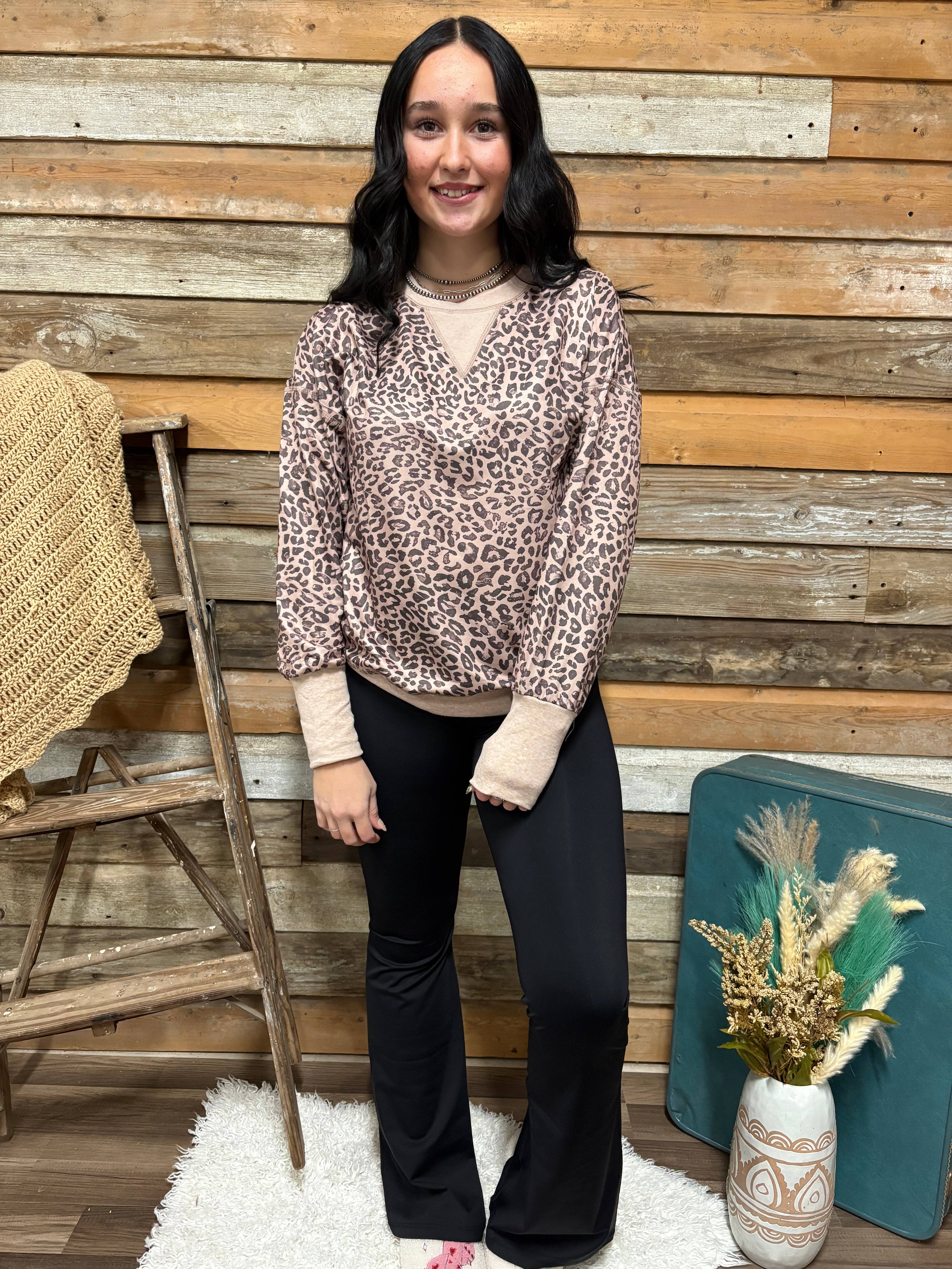 Ranchin’ in Leopard Crew